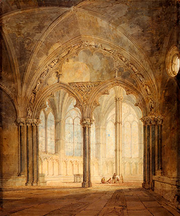 Entrance To The Chapter House Salisbury Cathedral Custom Print